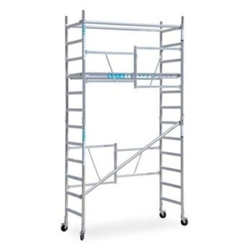 Euroscaffold Kamersteiger 75x190x4.7m werkhoogte met verstelbare wielen