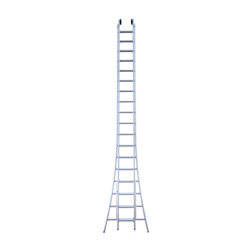 Eurostairs Opsteek Eurostairs Ladder dubbel uitgebogen 2 x 18 sporten + gevelrollen