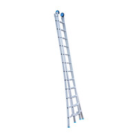 Eurostairs Eurostairs Reformladder dubbel uitgebogen 2 x 12 sporten + gevelrollen