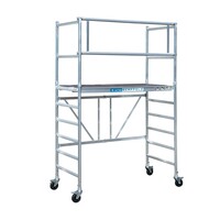 Euroscaffold Kamersteiger 90x190x4m werkhoogte + platform 30 cm + uitbreiding A