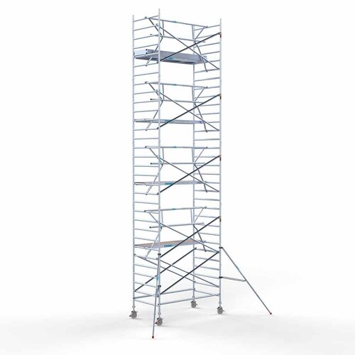 Euroscaffold Rolsteiger Professional 135 x 250 x 10,2m werkhoogte + enkele voorloopleuning