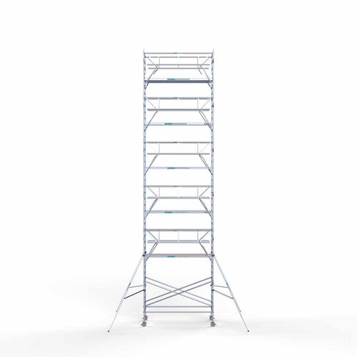 Euroscaffold Rolsteiger Professional 135 x 305 x 13,2m werkhoogte incl. dubbele voorloopleuning