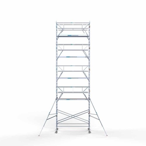 Euroscaffold Rolsteiger Professional 135 x 305 x 11,2m werkhoogte incl. dubbele voorloopleuning