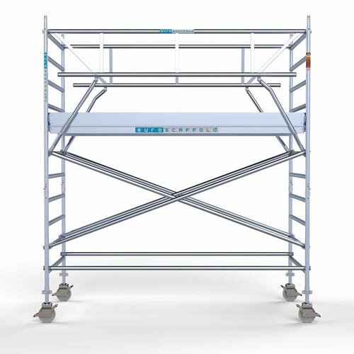 Euroscaffold Rolsteiger Professional 135 x 305 x 4,2m werkhoogte incl. dubbele voorloopleuning