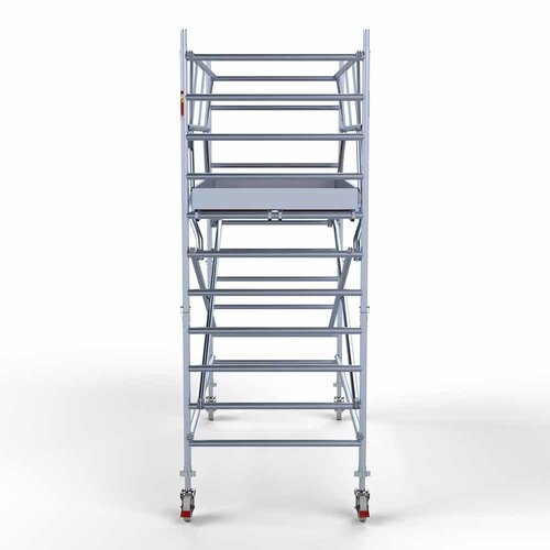 Euroscaffold Rolsteiger Professional 135 x 305 x 4,2m werkhoogte incl. dubbele voorloopleuning