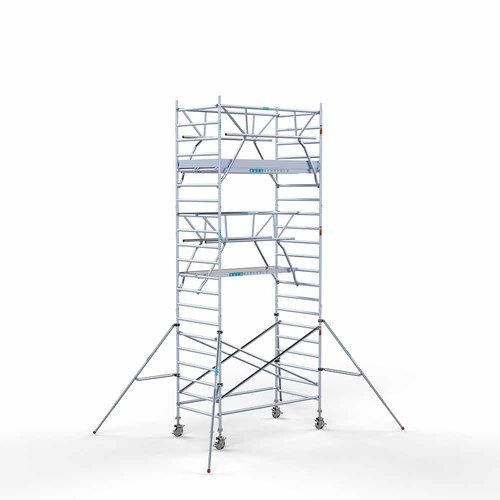 Euroscaffold Rolsteiger Professional 135 x 250 x 7,2m werkhoogte incl. dubbele voorloopleuning