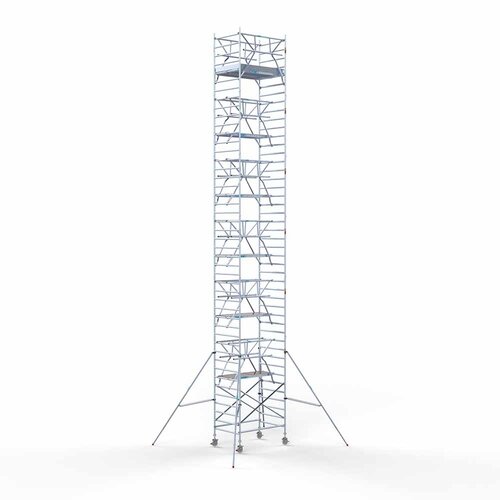 Euroscaffold Rolsteiger Professional 135 x 190 x 14,2m werkhoogte incl. dubbele voorloopleuning