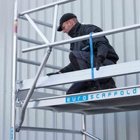 Euroscaffold Rolsteiger Professional 135 x 190 x 9,2m werkhoogte incl. dubbele voorloopleuning