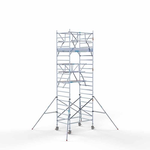 Euroscaffold Rolsteiger Professional 135 x 190 x 7,2m werkhoogte incl. dubbele voorloopleuning