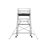 Euroscaffold Aanhanger + Rolsteiger Professional 135 x 190 x 7,2m werkhoogte + enkele voorloopleuning