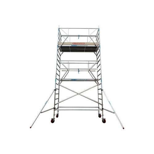 Euroscaffold Aanhanger + Rolsteiger Professional 135 x 190 x 6,2m werkhoogte + enkele voorloopleuning