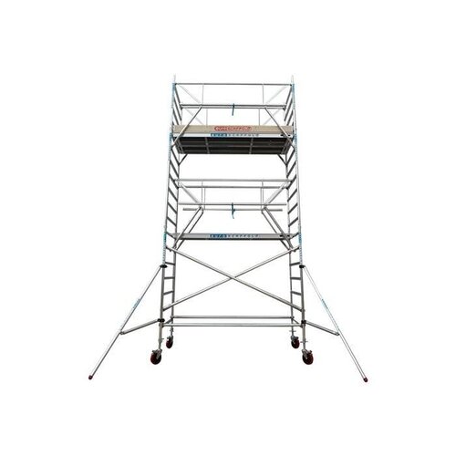 Euroscaffold Anssems aanhanger + Rolsteiger Professional 135 x 250 x 5,2m werkhoogte + enkele voorloopleuning