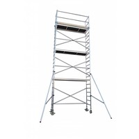 Euroscaffold Steigeraanhanger + Euro rolsteiger 135x250x12,2m werkhoogte