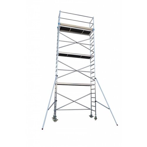 Euroscaffold Steigeraanhanger + Euro rolsteiger 135x250x12,2m werkhoogte