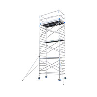 Euroscaffold Steigeraanhanger + Euro rolsteiger 135x250x8,2m werkhoogte
