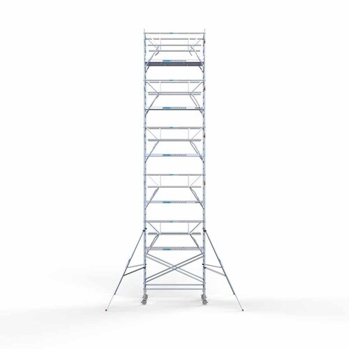 Euroscaffold Rolsteiger Professional 135 x 250 x 12,2m incl. lichtgewicht platform + dubbele voorloopleuning