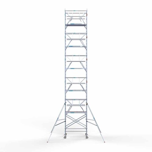 Euroscaffold Rolsteiger Professional 135 x 190 x 12,2m incl. lichtgewicht platform + dubbele voorloopleuning