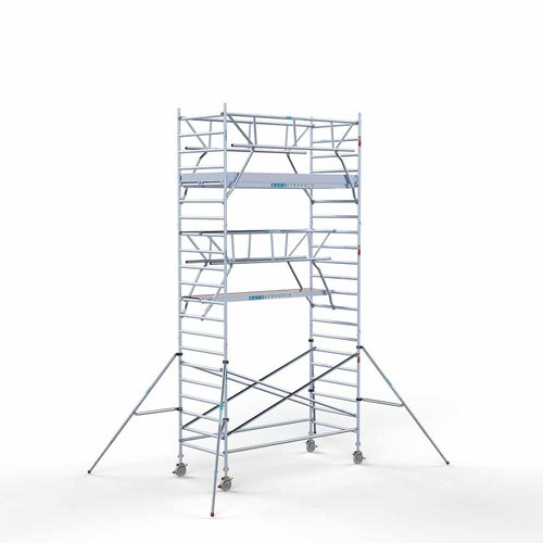 Euroscaffold Rolsteiger Professional 135 x 305 x 7,2m incl. lichtgewicht platform + dubbele voorloopleuning