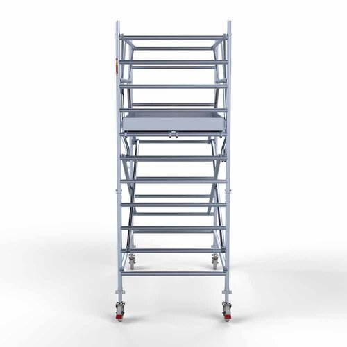 Euroscaffold Rolsteiger Professional 135 x 250 x 4,2m incl. lichtgewicht platform + dubbele voorloopleuning