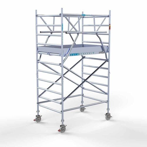 Euroscaffold Rolsteiger Professional 135 x 190 x 4,2m incl. lichtgewicht platform + dubbele voorloopleuning