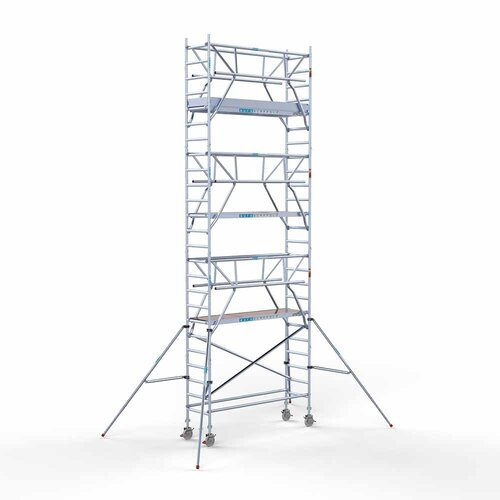 Euroscaffold Rolsteiger Professional 75 x 250 x 8,2m incl. lichtgewicht platform + dubbele voorloopleuning