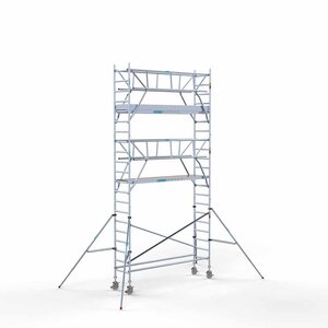 Euroscaffold Rolsteiger Professional 75 x 305 x 7,2m incl. lichtgewicht platform + dubbele voorloopleuning Euroscaffold Rolsteiger Professional 75 x 305 x 7,2m incl. lichtgewicht platform + dubbele voorloopleuning
