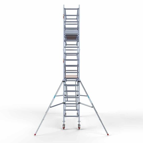 Euroscaffold Rolsteiger Professional 75 x 305 x 6,2m incl. lichtgewicht platform + dubbele voorloopleuning