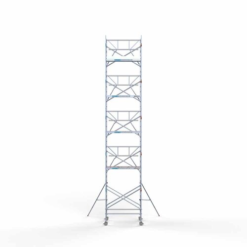 Euroscaffold Rolsteiger Professional 135 x 190 x 11,2m werkhoogte incl. lichtgewicht platform + enkele voorloopleuning