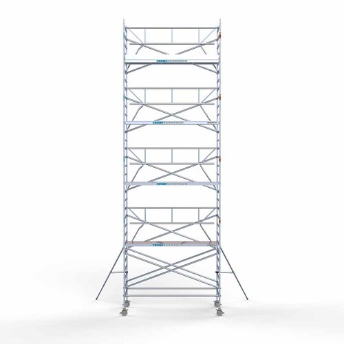 Euroscaffold Rolsteiger Professional 135 x 305 x 10,2m werkhoogte incl. lichtgewicht platform + enkele voorloopleuning