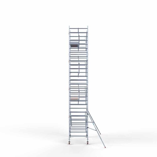 Euroscaffold Rolsteiger Professional 135 x 250 x 9,2m werkhoogte incl. lichtgewicht platform + enkele voorloopleuning