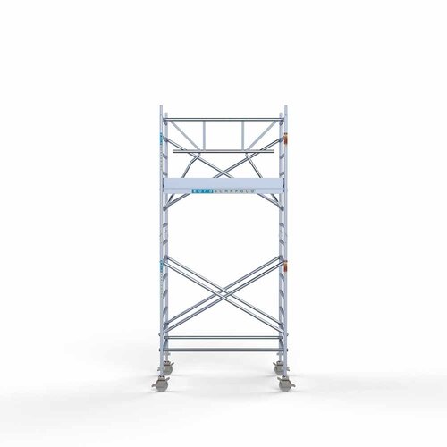 Euroscaffold Rolsteiger Professional met enkele voorloopleuning 135 x 190 x 5,2 m incl. lichtgewicht platform