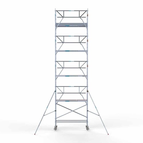 Euroscaffold Rolsteiger Professional 75 x 250 x 10,2m werkhoogte incl. lichtgewicht platform + enkele voorloopleuning