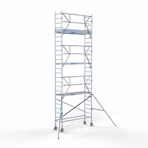 Euroscaffold Rolsteiger Professional 75 x 250 x 8,2m werkhoogte incl. lichtgewicht platform + enkele voorloopleuning
