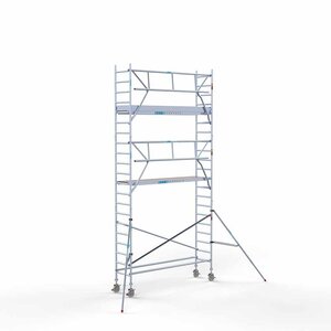 Euroscaffold Rolsteiger Professional 75 x 305 x 7,2m werkhoogte incl. lichtgewicht platform + enkele voorloopleuning Euroscaffold Rolsteiger Professional 75 x 305 x 7,2m werkhoogte incl. lichtgewicht platform + enkele voorloopleuning