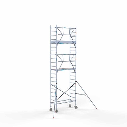 Euroscaffold Rolsteiger Professional 75 x 190 x 7,2m werkhoogte incl. lichtgewicht platform + enkele voorloopleuning