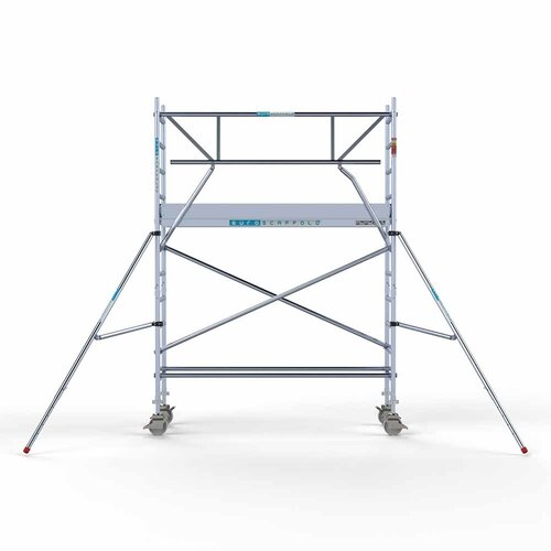 Euroscaffold Rolsteiger Professional 75 x 250 x 4,2m incl. lichtgewicht platform + enkele voorloopleuning