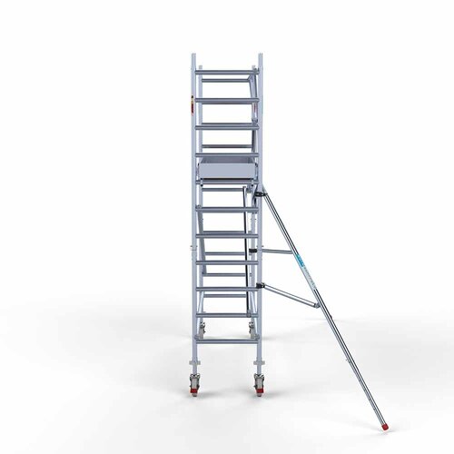 Euroscaffold Rolsteiger Professional 75 x 250 x 4,2m incl. lichtgewicht platform + enkele voorloopleuning