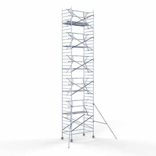 Euroscaffold Rolsteiger Professional 135 x 250 x 12,2m werkhoogte + enkele voorloopleuning