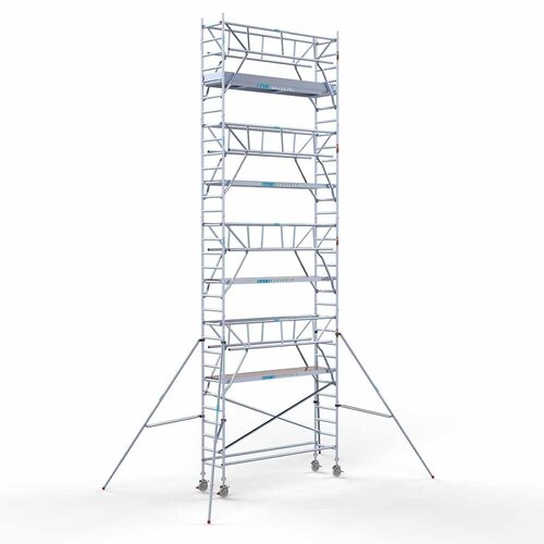 Euroscaffold Rolsteiger Professional 75 x 305 x 10,2m werkhoogte incl. dubbele voorloopleuning