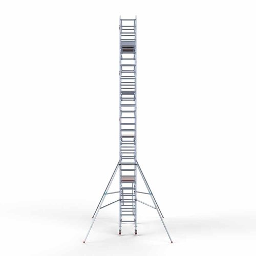 Euroscaffold Rolsteiger Professional 75 x 250 x 10,2m werkhoogte incl. dubbele voorloopleuning