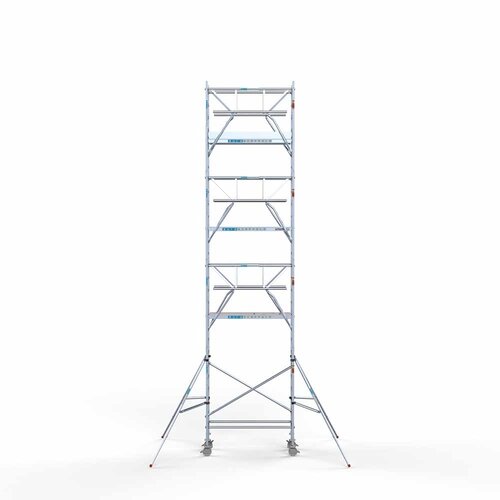 Euroscaffold Rolsteiger Professional 75 x 190 x 9,2m werkhoogte incl. dubbele voorloopleuning