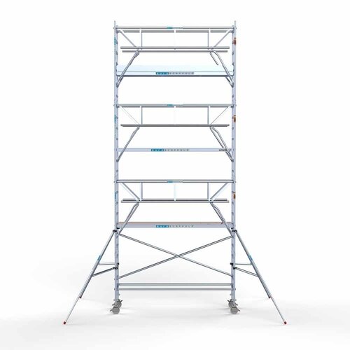 Euroscaffold Rolsteiger Professional 75 x 305 x 8,2m werkhoogte incl. dubbele voorloopleuning
