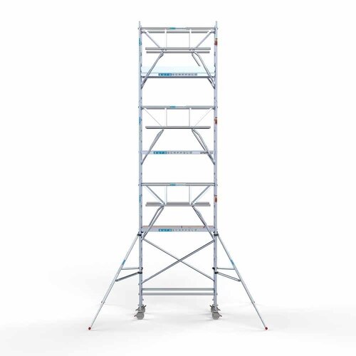 Euroscaffold Rolsteiger Professional 75 x 190 x 8,2m werkhoogte incl. dubbele voorloopleuning