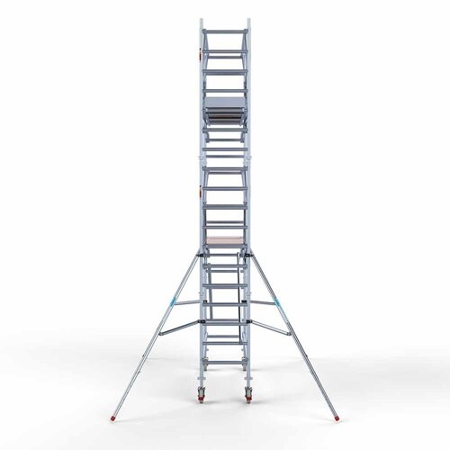 Euroscaffold Rolsteiger Professional 75 x 250 x 6,2m werkhoogte incl. dubbele voorloopleuning