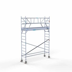 Euroscaffold Rolsteiger Professional 75 x 305 x 5,2m werkhoogte incl. dubbele voorloopleuning Euroscaffold Rolsteiger Professional 75 x 305 x 5,2m werkhoogte incl. dubbele voorloopleuning