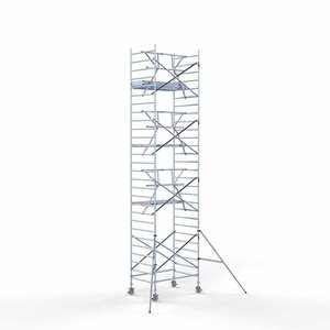 Euroscaffold Rolsteiger Professional 135 x 190 x 9,2m werkhoogte + enkele voorloopleuning Euroscaffold Rolsteiger Professional 135 x 190 x 9,2m werkhoogte + enkele voorloopleuning