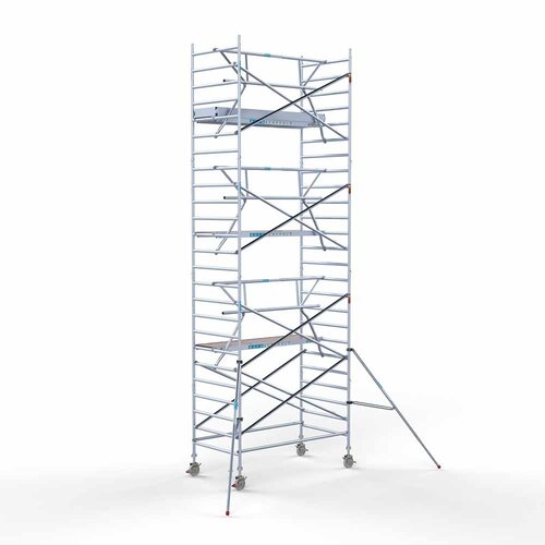 Euroscaffold Rolsteiger Professional 135 x 250 x 8,2m werkhoogte + enkele voorloopleuning