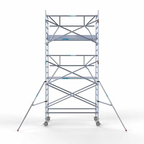 Euroscaffold Rolsteiger Professional met enkele voorloopleuning 135 x 250 x 6,2m werkhoogte