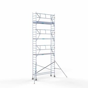 Euroscaffold Rolsteiger Professional 75 x 305 x 9,2m werkhoogte + enkele voorloopleuning Euroscaffold Rolsteiger Professional 75 x 305 x 9,2m werkhoogte + enkele voorloopleuning