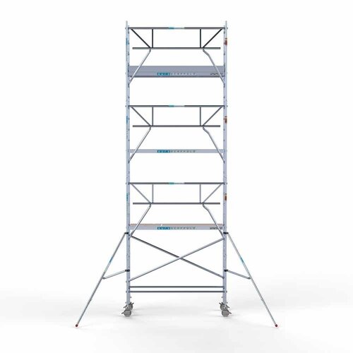 Euroscaffold Rolsteiger Professional 75 x 250 x 8,2m werkhoogte + enkele voorloopleuning